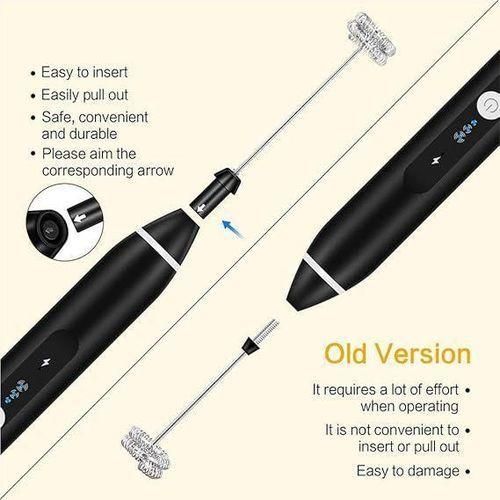 product_image_name-Generic-Rechargeable Handheld Electric Milk Frother and Whisk with Interchangeable Heads -2