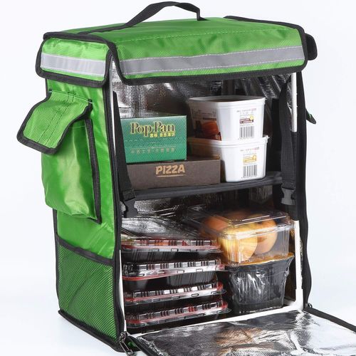 product_image_name-Generic-Portable Food Delivery Bag 42L Thermal Heat Insulated Cooler Bag Portable Pizza Food Delivery Bag Picnic Storage Scooter Backpack Cooler Bags Folding Insulation Pack Moisture Free - Multicolor-5