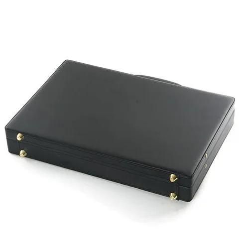 product_image_name-Generic-Black Dark Leather Carrying Business Briefcase With Locks For Business man-2