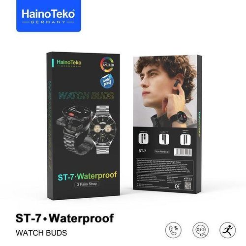 product_image_name-Haino Teko-Germany WATCH BUDS ST-7 Waterproof AMOLED  -Black-2