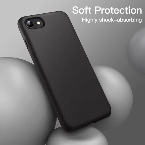 product_image_name-Generic-iPhone SE 3/2, iPhone 8 and iPhone 7, 4.7-Inch, Silky-Soft Touch Full-Body Protective Case, Shockproof Cover with Microfiber Lining (Black)-1