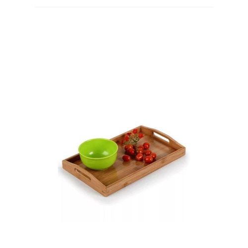 product_image_name-Generic-3 Piece Wooden Bamboo Serving Trays Platter- Brown -3