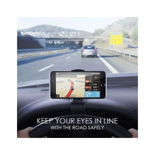 product_image_name-Earldom-Center Console Smart Phone Car Holder- Black-2