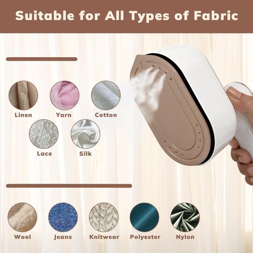 product_image_name-Generic- Mini Steam Iron for Clothes - Portable Compact Travel Size Steamer of 180° Rotatable Micro Steam Iron Small Handheldfor Dry & Wet Ironing Home Travel...MULTI-Color-8