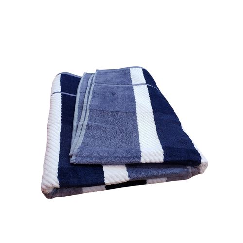product_image_name-Generic-Large Cotton towel - Blue and white stripes -1