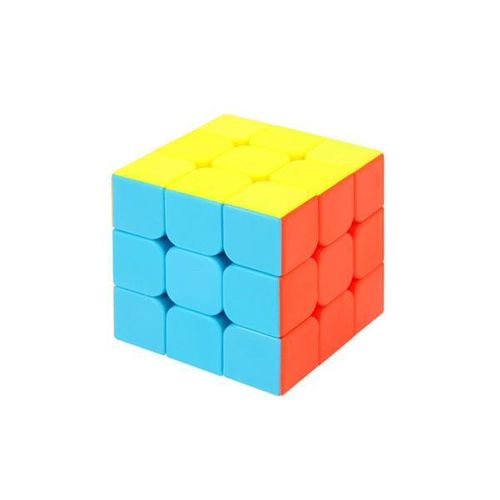 product_image_name-Generic-Speed Cube 3x3 Stickerless with Stand and Tutorial – Easy Turning, Smooth Play, Durable Magic Puzzle Toy for Kids and Adults-2