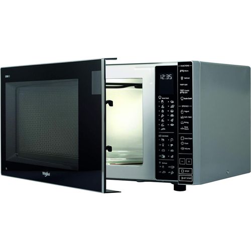 product_image_name-Whirpool-30L Countertop Microwave Oven with 1400 Watt Cooking Power Grill With 4 Defrost Programs, Yogurt Function And Dough Rising Auto Cook Auto Clean Keep Warm Function AirFry- Black, Silver-7