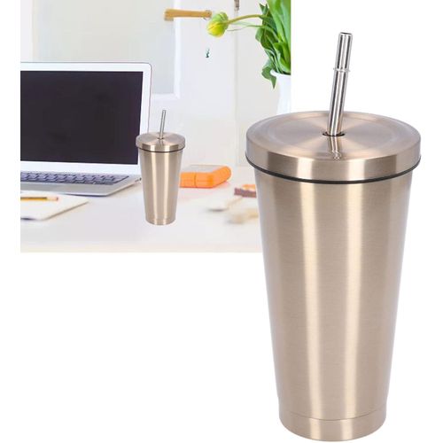 product_image_name-Generic-Travel Water Cup, Portable Water Bottle Compact Corrosion Resistant For Coffee Tea For Travel Beach Party - Rose Gold-1