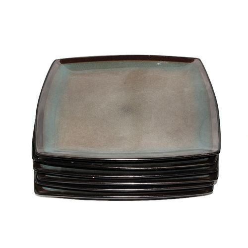 product_image_name-Generic-Square Dinner Plates, 6pcs - Dirty Blue-1