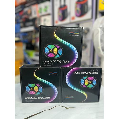 product_image_name-Generic-Smart LED Strip Lights Color Changing 32.8ft/10M Flexible 5050 RGB Led Lights Kit with Remote Easy Installation for TV Backlight Bedroom Multicolor Decoration -8