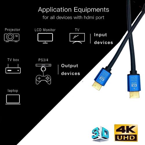 product_image_name-Other-20M HDMI to HDMI Cable, Supports 4K Ultra HD, 3D, 1080p, Compatible for TV, Laptop, PC, Monitor & Projector-4