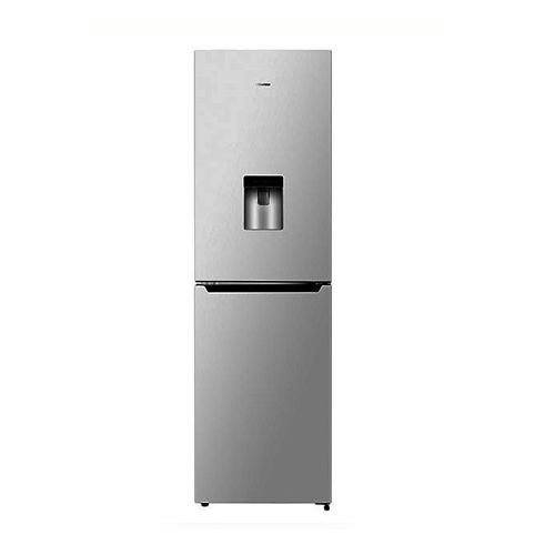 product_image_name-Hisense-330L Frost Free Double Door Bottom Freezer, Water Dispenser Refrigerator-Silver-1