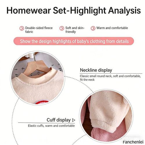product_image_name-Fashion-2pcs 0-3 Year Baby Girl Clothes Newborn Outfit Sets Thick Plush Inner Non-Irritating Fabric Playful&Practical Ideal for Indoor Activities-5