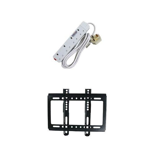 product_image_name-Generic-14 to 42 TV Wall Mount & 4 Way Extension Cable   - Black, White-1