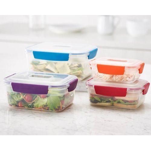 product_image_name-Generic-4 Piece Rainbow Color Food Storage Containers With Lids,Multi-Colours.-1