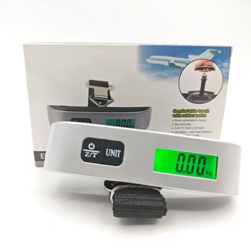 product_image_name-Generic-Digital Hanging Luggage Scale Up to 50kg with Backlight, Comfortable Rubber Handle, Battery Included – Black-2