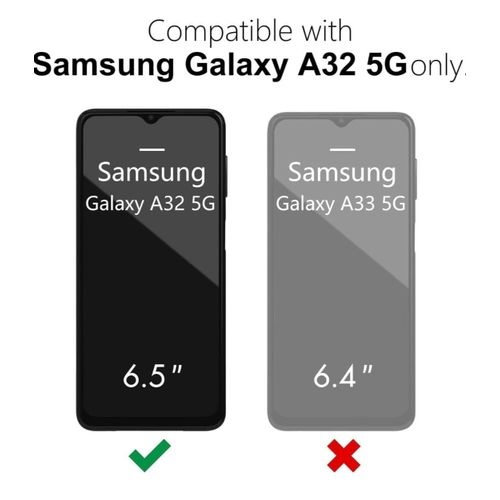 product_image_name-Samsung-Galaxy A32 5G Soft Rubber Liquid Silicone Case Cover Black -2