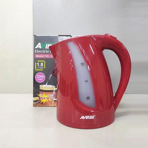 product_image_name-AVINAS-1.8L Automatic Switch Off Cordless Electric Kettle Stainless Steel Base Kitchen Office Water Heating Boiler- Black, Red-6
