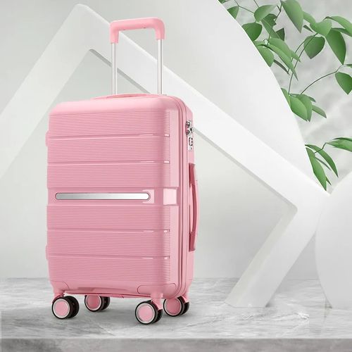 product_image_name-Generic-Modern Luggage Suitcase Customised High quality  With Digit Lock - Pink-1
