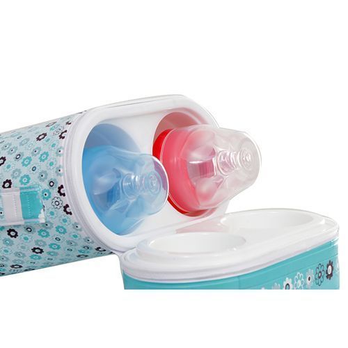 product_image_name-Generic-Baby Bottle Warmer, Comes with 2 Feeding Bottles - Turquoise-2