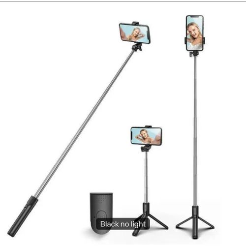 product_image_name-Generic-R1 Selfie Stick is a versatile mobile accessory combining a handheld stick, a stable tripod stand, and a wireless remote. -4