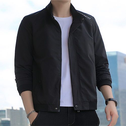 Shop New men's jackets trendy and versatile casual top-Black | Jumia Uganda