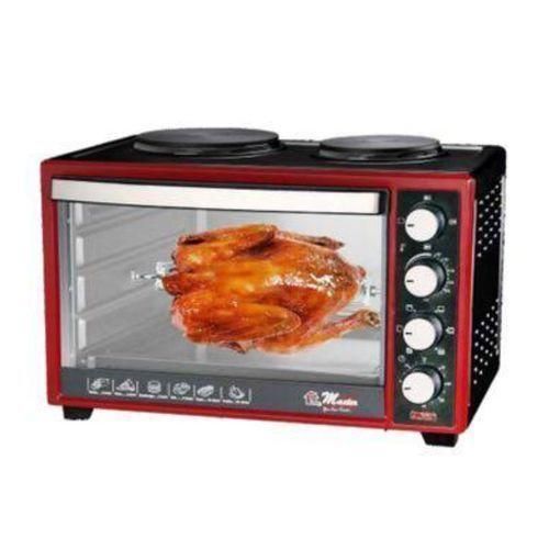 product_image_name-Electro Master-Electric Oven 35LTR/1600watts Hotplate 1000watts/600watts - Black & Maroon-1