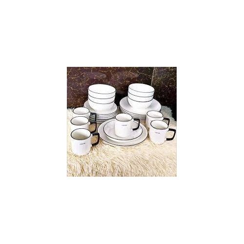 product_image_name-Generic-24pcs concise dinner set. White-1