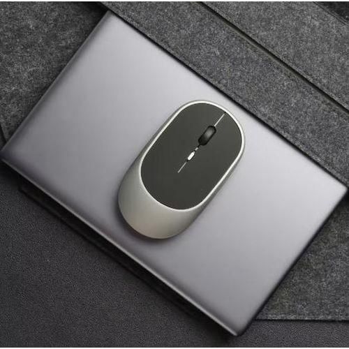 product_image_name-Original-Wireless Mouse Rechargeable Mouse Gamer Dual Modes Bluetooth-compatible 2.4G USB Mute Mice For Laptop Pad Tablet Macbook Mause - GREY-5