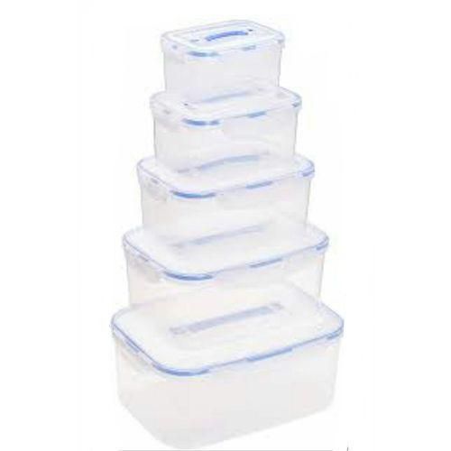 product_image_name-Generic-5 Piece Airtight Food Storage Containers Tins  With Lids,Multi-Colours.-2