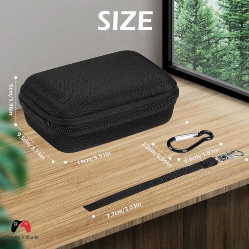 product_image_name-Exquisite-Hard Case Compatible with JBL GO3, EVA Case for Protection and Outdoor - Black Case-2