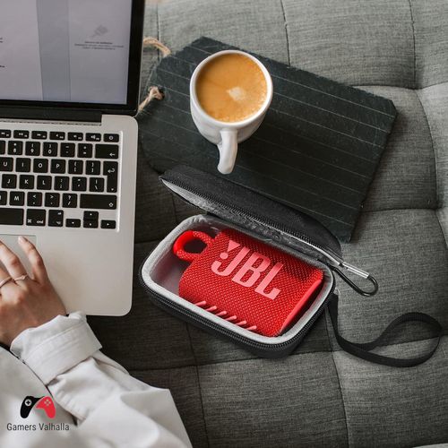 product_image_name-Exquisite-Hard Case Compatible with JBL GO3, EVA Case for Protection and Outdoor - Black Case-4