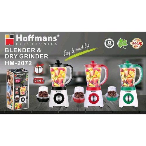 product_image_name-Hoffmans-Blender & Dry Grinder HM-2072 - White-1