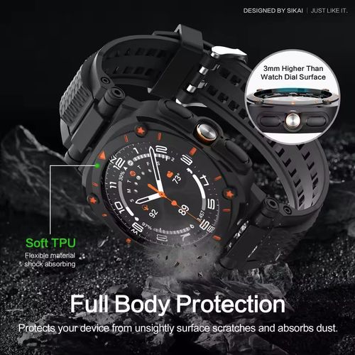 product_image_name-Generic-Silicone Band Strap for Samsung Galaxy Watch Ultra 47mm ( STRAP&CASE - NO WATCH INCLUDED!!!!- Black -5