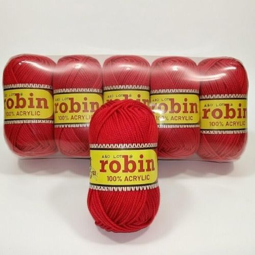 product_image_name-Robin-RED Knitting Yarn Chunky - Red 7096-1
