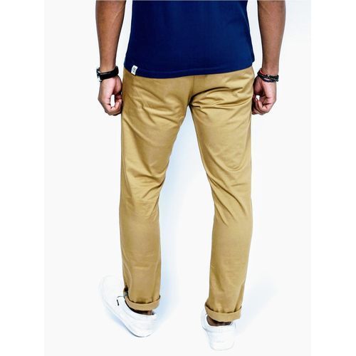 product_image_name-Fashion-3 Pack of Men's Stretcher Khaki Trousers - Black,Navy Blue & Brown-3