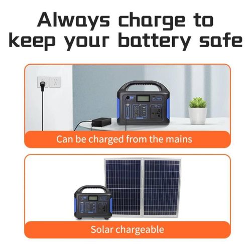 product_image_name-Generic-Eg010Li 500W USB Type C DC AC Output Lithium Ion Battery Emergency Support Camping Home Portable Power Station Power Bank with AC Outlet, Solar Generator Laptop Charger, Battery Backup Power Supply for Camping, Outdoors, Home Emergency Outage -6