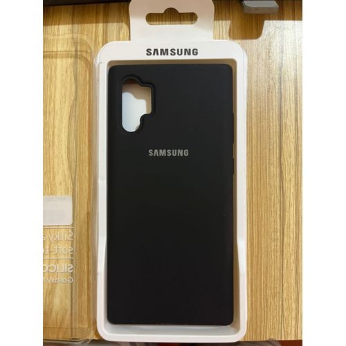 product_image_name-Samsung-Galaxy Note 10 Plus Silicone Case - Black-6