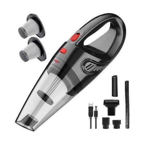 product_image_name-Generic-Portable Auto Home, Car Vacuum Cleaner Dust Busters , Hand Vacuum Cordless Rechargeable Low Noise Wet And Dry Use -Black.-1