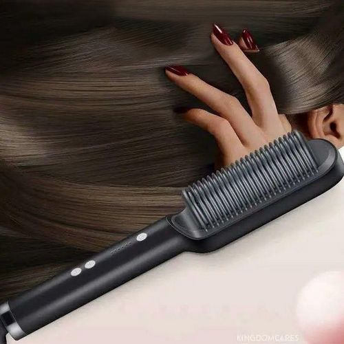 Shop Hair Straightener Men Beard Comb Tourmaline Ceramic Hair Curler Brush Iron Jumia Uganda