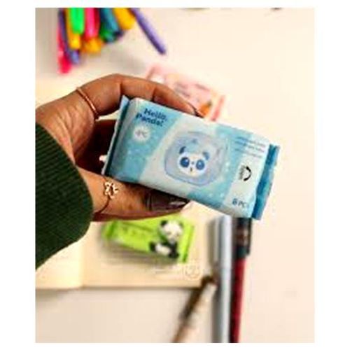 product_image_name-Generic-Mini Portable Wet Wipes  Cute Pocket Size Panda Tissues, Travel Sanitizing & Cleansing Wipes for Hands & Face-1