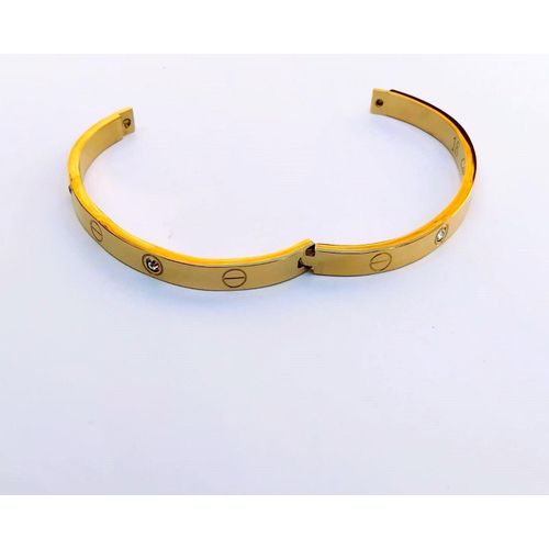 product_image_name-Generix-Bracelet Stainless Steel Cuff Bangle for Girls Women Ladies oracelet Jewelry Kara-5