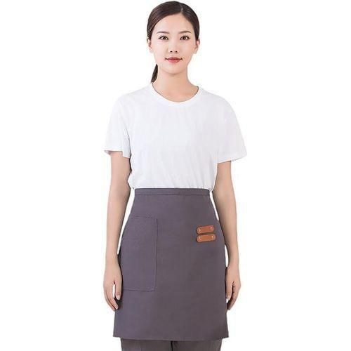 product_image_name-Generic-Professional Half-Waist Server Apron with Utility Pocket - Multicolor-2