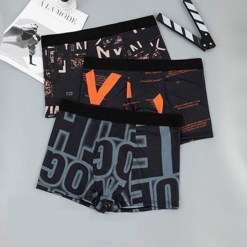product_image_name-Fashion-2026 New Model4pcs/set Men's Underwear Lce Silk Sports Breathable Thin Boxer Shorts - Black-4
