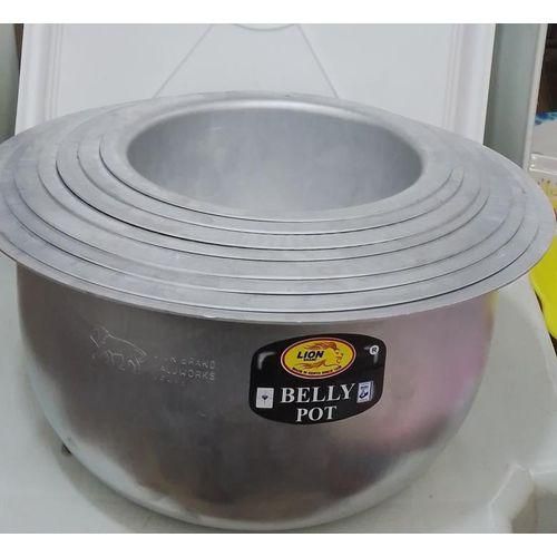 product_image_name-Generic-8Pcs Belly Pot Sauce Pans - Silver-1