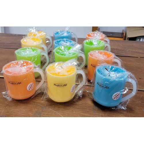 product_image_name-Generic-12 Melamine Drinking Cups-Blue Green Purple Pink Orange Grey-1