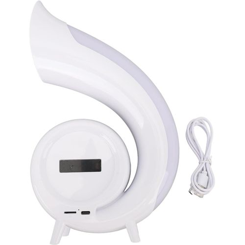 product_image_name-Generic-Desktop Smart Speaker Atmosphere Light, Alarm Clock Wake Up Light with Bluetooth Speaker 1200mAh USB Rechargeable RGB Night Light for Bedroom Study Office-5