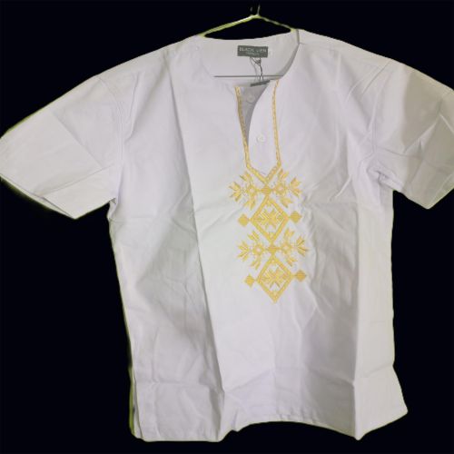 product_image_name-EXECUTIVE-BLACK MEN TURKEY SHORT SLEEVED SHIRTS-WHITE PRINT-1