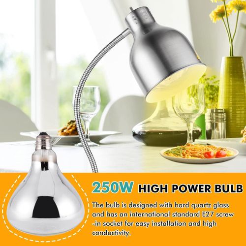 product_image_name-Generic-Infrared Heat Free Standing Food Warming Lamp, Commercial Buffet Food Heating Lamp, 360°, 250W Bulb, Switch Control  Heavy Base, Fast Heat Dissipation Catering Food Heating Lamp For  Hotel Kitchen - Multicolor-8