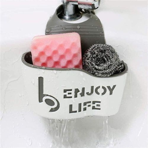 product_image_name-Generic-Multicolor Silicone Kitchen Sink Caddy & Sponge Holder-1